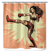 No Pain No Gain Shower Curtain - Beyond T-shirts